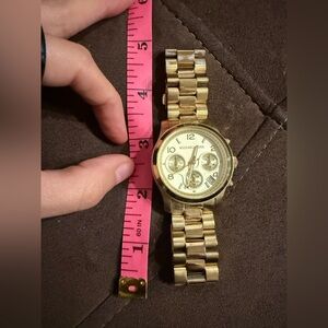 Michael Kors Gold Chronograph Watch women